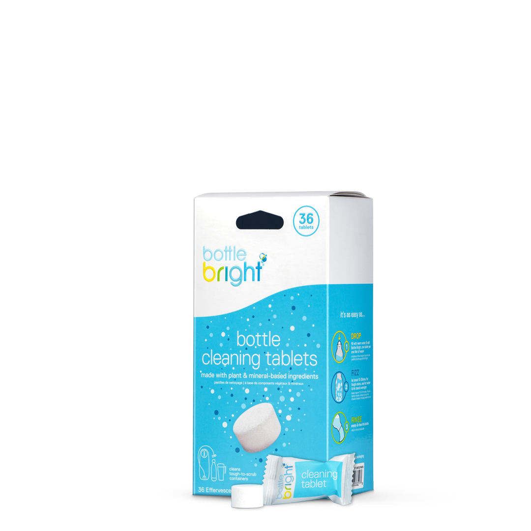  BOTTLE BRIGHT (12 Tablets - All Natural, Safe, Free of Odor and  Harmful Ingredients - Water Bottle & Hydration Pack Cleaning Tablets Clear  & Affresh Dishwasher Cleaner, 6 Tablets : Health & Household
